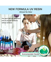 JDiction Uv Resin 300g, Crystal Clear Uv Resin Solar Cure Sunlight Activated Hard Resin Kit for Jewelry Making, Casting and Coating, Diy Crafts