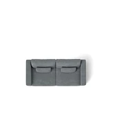 83" Modern Sofa Couches for Living Room, 3 Seater Sofa with Detachable Cover & double cushioning, Haze