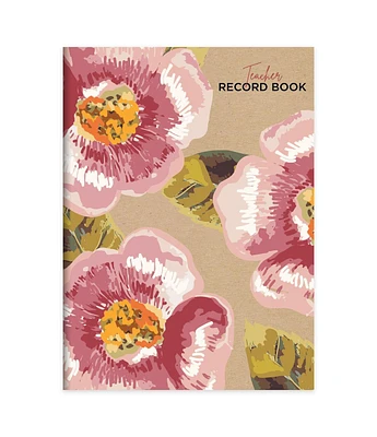 Floral Kraft Botanical 7.5"x10.25" Teacher Record Grade Book