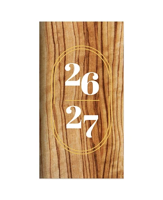 2026-2027 Classic Oak Small Monthly Pocket Planner