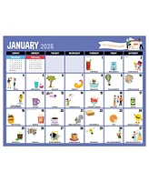 2026 Bountiful Blooms Large Desk Pad Monthly Blotter Calendar