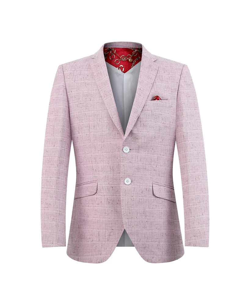 Elie Balleh Toddler Pink Slim Fit Melange Jacket