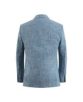 Elie Balleh Boys Blue Slim Fit Clasic Melange Jacket