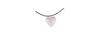 Pink Glass Heart Necklace