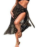 Cupshe Women's Gleaming Gold Dust Polka Dot Cover-Up Sarong