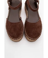 Viba Leather Esprarille Platform Wedge Sandals