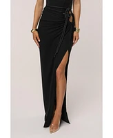 Jluxlabel Women's Destination Linen Skirt Set