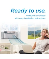 Black+Decker Window Air Conditioner 10,000 Btu, Ac Window Unit Cools Up to 450 Square Feet, Window Ac Unit with Remote Control, 3 Cooling Speeds and F