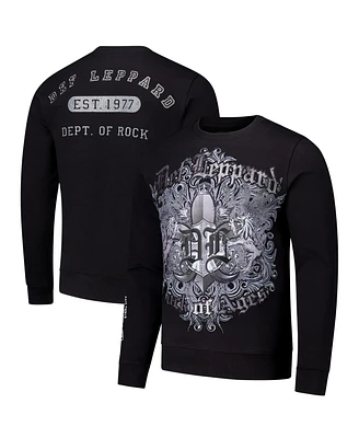 Freeze Max Men's Black Def Leppard Department of Rock Pullover Sweatshirt