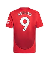 Adidas Big Boys and Girls Rasmus Hojlund Red Manchester United 2024/25 Home Replica Player Jersey