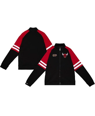 Mitchell & Ness Men's Black Chicago Bulls Mvp 2.0 Full-Zip Track Jacket