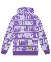 Mitchell & Ness Men's Purple Los Angeles Lakers Hardwood Classics Team Wrap Pullover Hoodie