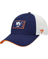 Fanatics Men's Royal New York Islanders Authentic Pro Rink Trucker Adjustable Hat