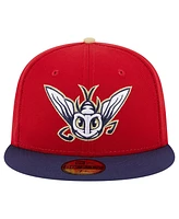 New Era Men's Red Harrisburg Senators Theme Nights Mayflies 59FIFTY Fitted Hat