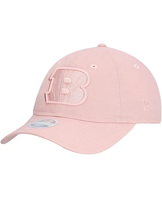 New Era Women's Light Pink Cincinnati Bengals Main 9TWENTY Adjustable Hat