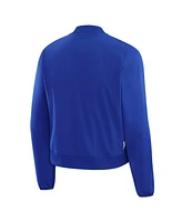Nike Women's Blue Team Usa Bliss Performance Full-Zip Bomber Jacket