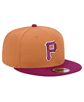 New Era Men's Brown/Purple Pittsburgh Pirates Color Pack Two-Tone 9FIFTY Snapback Hat