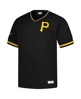 Mitchell & Ness Men's Black Pittsburgh Pirates Big Tall V-Neck T-Shirt