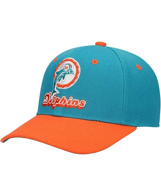 Mitchell & Ness Big Boys and Girls Aqua Miami Dolphins All In 2.0 Adjustable Hat