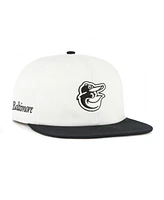 '47 Brand Women's White/Black Baltimore Orioles Foundation Captain Snapback Hat