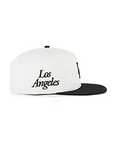 '47 Brand Women's White/Black Los Angeles Dodgers Foundation Captain Snapback Hat