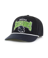 '47 Brand Men's Black/College Navy Seattle Seahawks Palermo Hitch Adjustable Hat