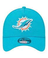 New Era Men's Aqua Miami Dolphins A-Frame 9FORTY Adjustable Hat