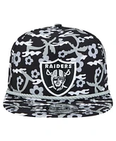 New Era Men's Black Las Vegas Raiders Wakey Wakey Golfer Snapback Hat