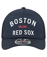 New Era Men's Navy Boston Red Sox Minimalist 9FORTY A-Frame Adjustable Hat