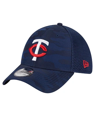 New Era Men's Navy Minnesota Twins Subtle Camo 39THIRTY Flex Hat