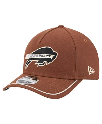 New Era Men's Brown Buffalo Bills Motorsport 9FORTY Adjustable Hat