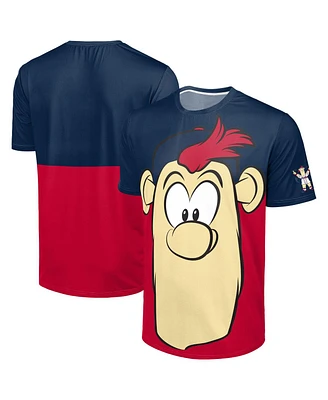 Foco Men's Navy/Red Atlanta Braves Big Logo Mascot T-Shirt