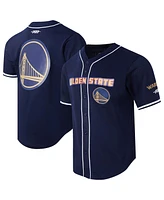 Pro Standard Men's Navy Golden State Warriors 2024/25 City Edition Mesh Baseball Jersey