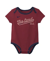 Nike Newborn Cleveland Guardians City Connect Two-Pack Bodysuit Set