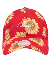 New Era Women's Red Kansas City Chiefs Adventure Sunflower 9TWENTY Adjustable Hat