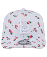 New Era Men's White St. Louis Cardinals Flamingo Mesh Back 9SEVENTY Stretch-Snap Hat