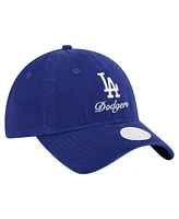 New Era Women's Royal Los Angeles Dodgers Preppy Team 9TWENTY Adjustable Hat