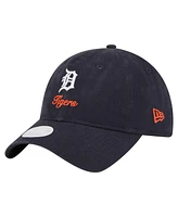 New Era Women's Navy Detroit Tigers Preppy Team 9TWENTY Adjustable Hat