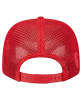 New Era Men's Red Kansas City Chiefs Main Trucker 9SEVENTY Stretch Snap Hat