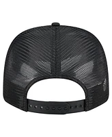 New Era Men's Black Iowa Hawkeyes Primary 9SEVENTY Trucker Stretch Snap Hat