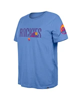 New Era Women's Blue Colorado Rockies 2025 City Connect Plus T-Shirt