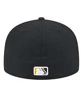 New Era Men's Black/White Salt Lake Bees Authentic Collection 59FIFTY Fitted Hat