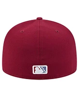New Era Men's Burgundy Frisco RoughRiders Authentic Collection 59FIFTY Fitted Hat