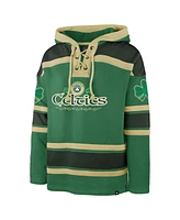 '47 Brand Men's Kelly Green Boston Celtics McLucky Superior Lace-Up Pullover Hoodie Sweatshirt