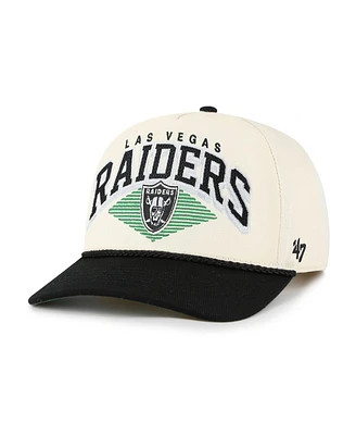 '47 Brand Men's Cream Las Vegas Raiders Pomona Rope Adjustable Hitch Hat