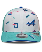 New Era Men's Pierre Gasly White/Aqua Alpine 2025 Miami Grand Prix Driver Number 9SEVENTY Adjustable Hat