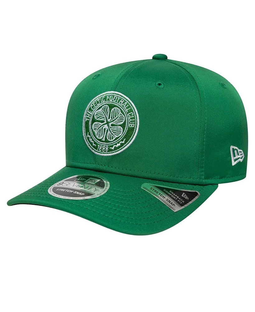 New Era Men's Green Celtic Core 9SEVENTY Stretch-Snap Hat