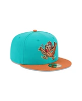 New Era Men's Turquoise Winston-Salem Dash Theme Nights 59FIFTY Fitted Hat