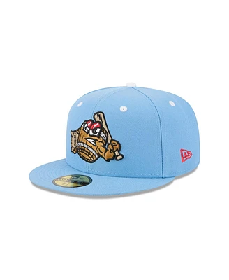 New Era Men's Light Blue Louisville Bats Theme Nights 59FIFTY Fitted Hat