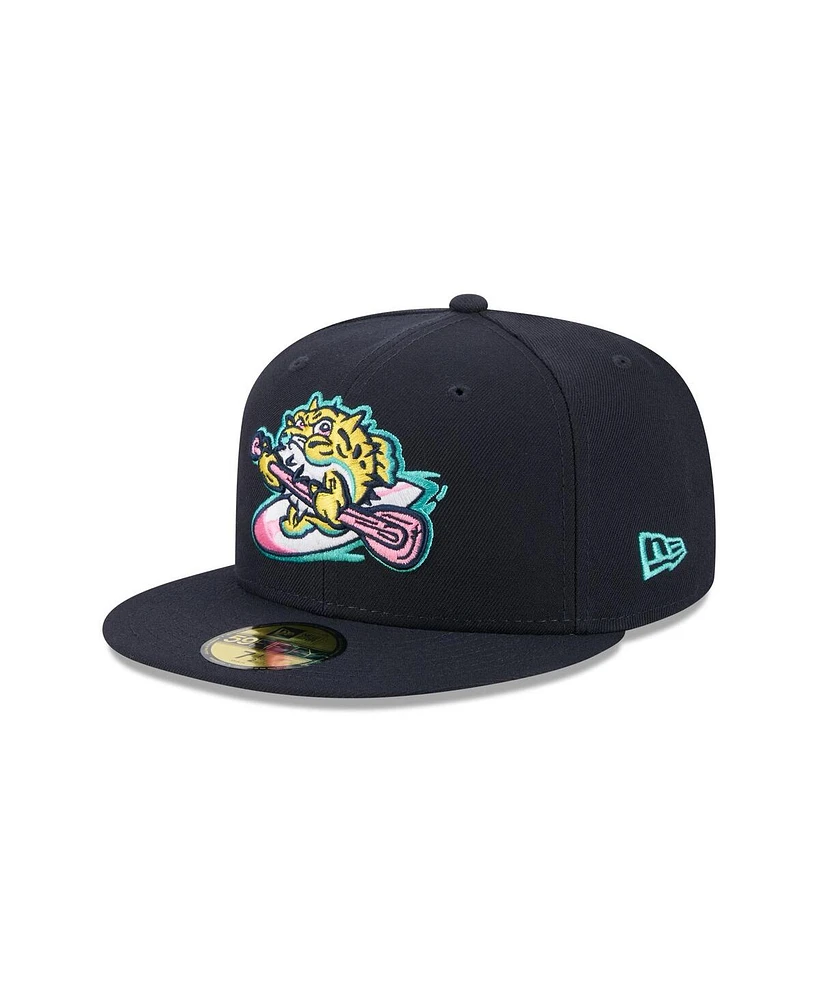 New Era Men's Navy Jersey Shore BlueClaws theme Nights 59FIFTY Fitted Hat
